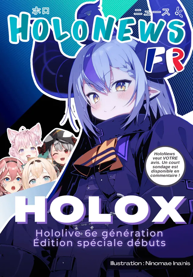 Couverture de HoloNews FR ver. Numéro Spécial Débuts d'holoX